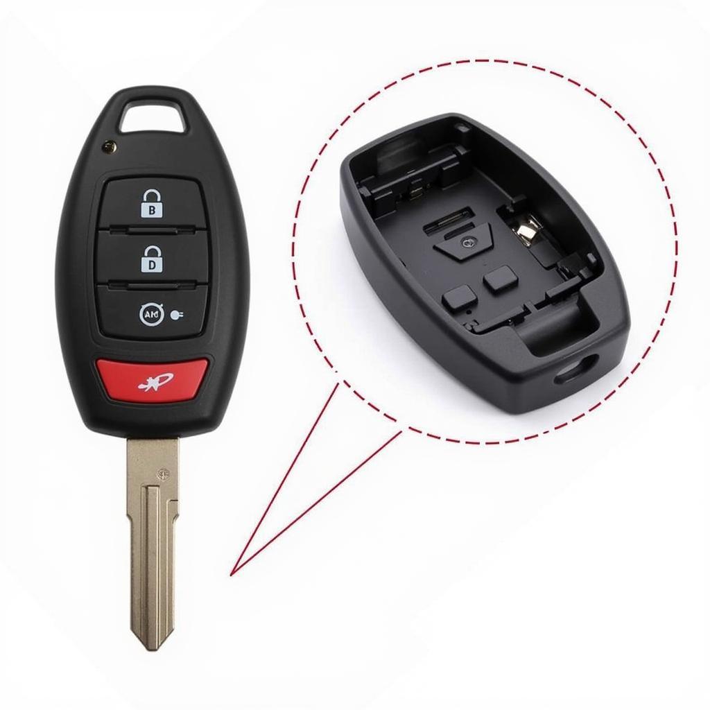 Replacing the battery in a 2021 Nissan Sentra key fob