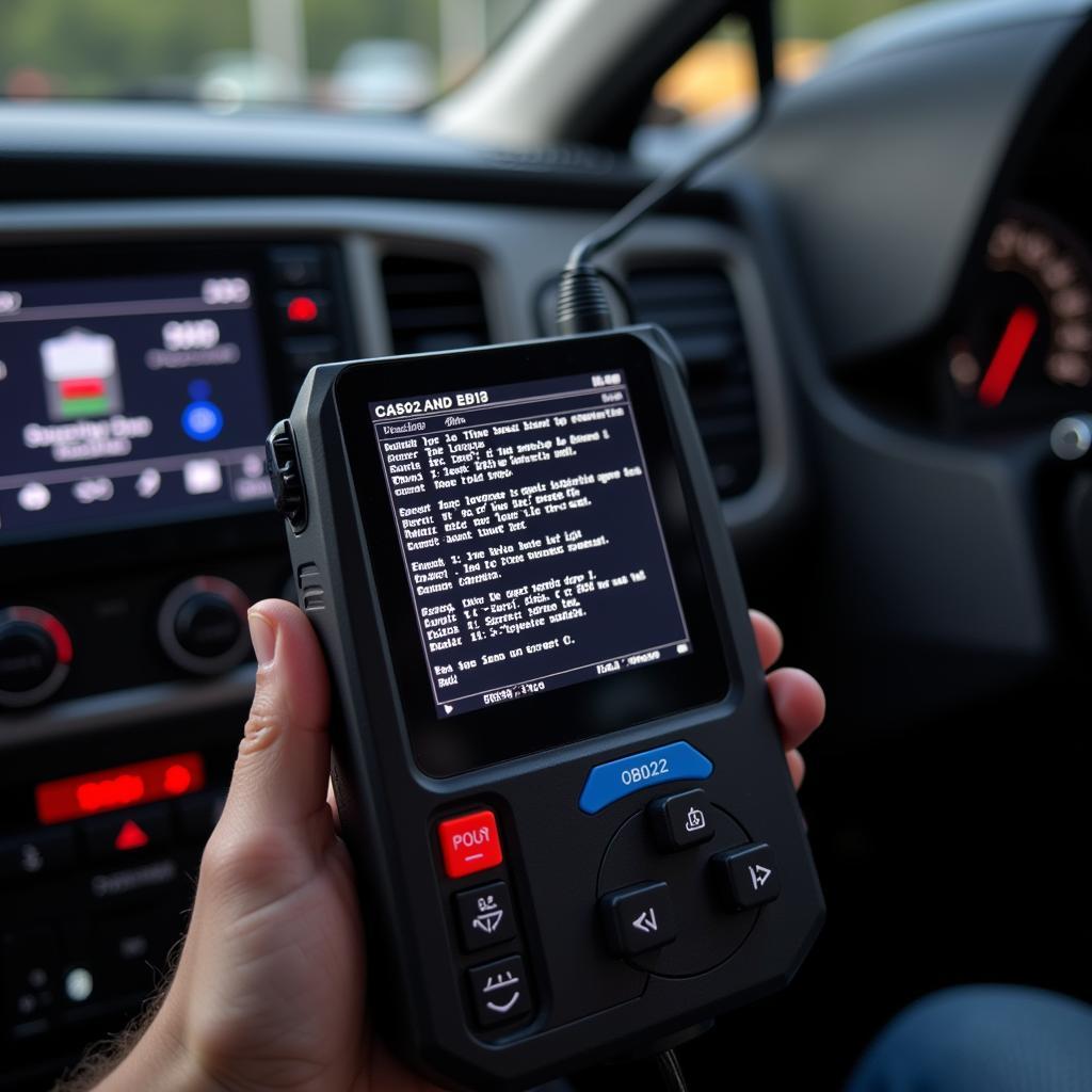 OBD2 Scanner Reading Error Codes