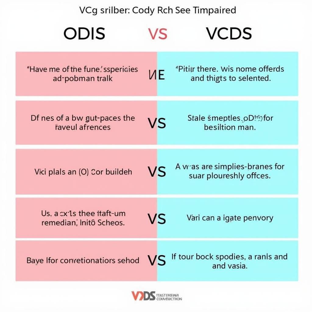 ODIS vs. VCDS Software Comparison Chart