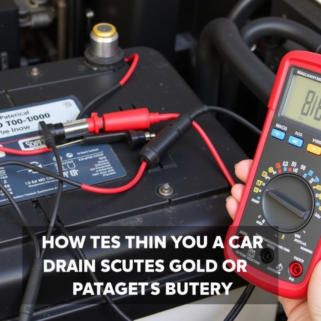 Testing for a Parasitic Battery Drain with a Multimeter