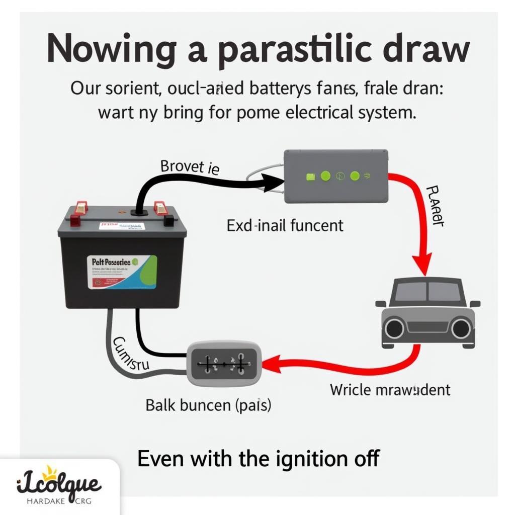 Illustration of Parasitic Draw in a Car