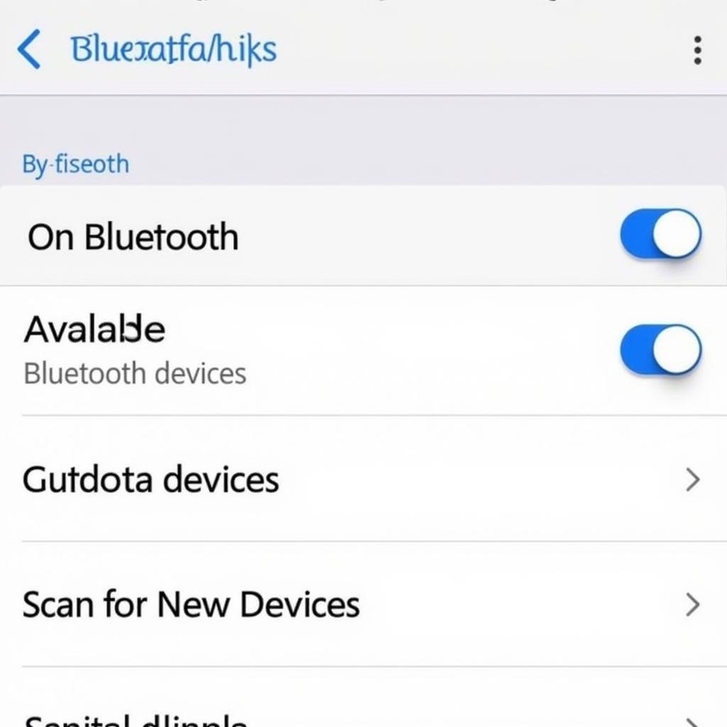 Phone Bluetooth Settings