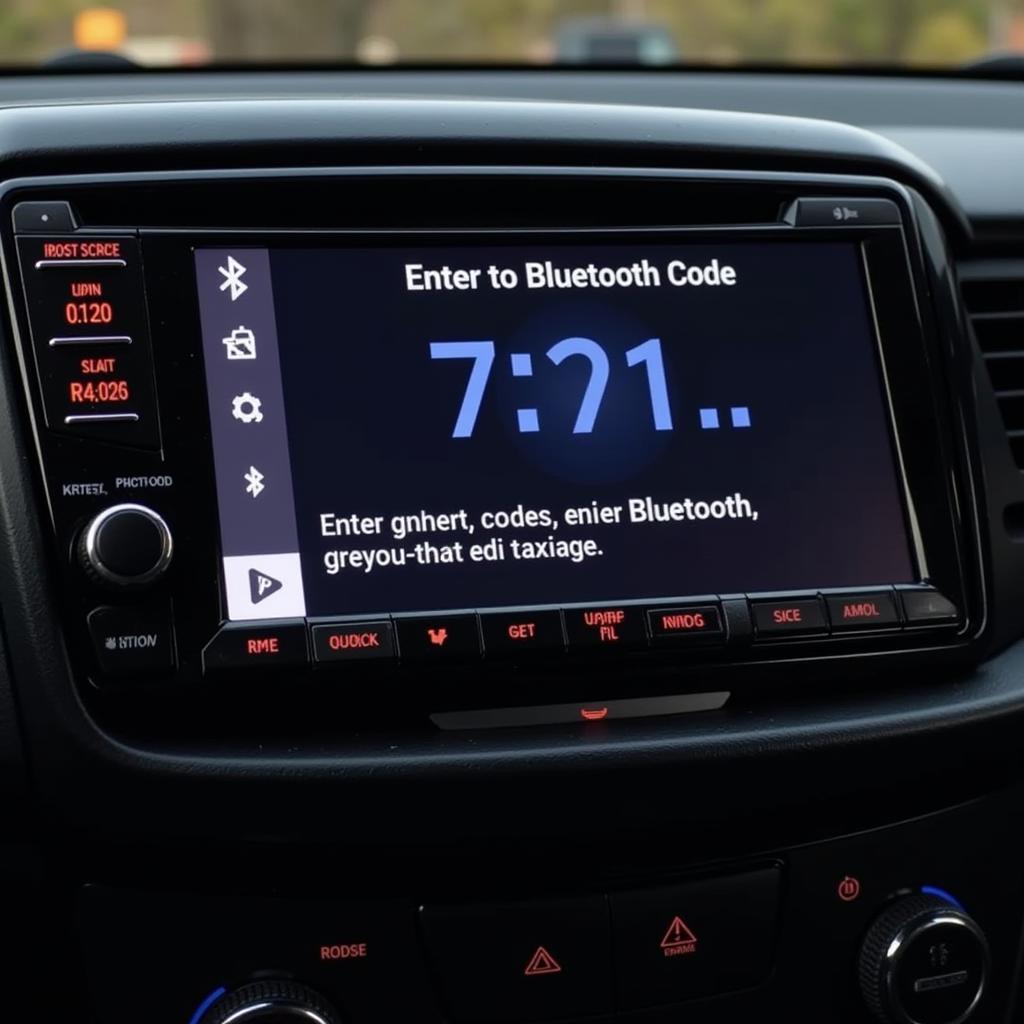 Entering the Pioneer Car Radio Bluetooth Code