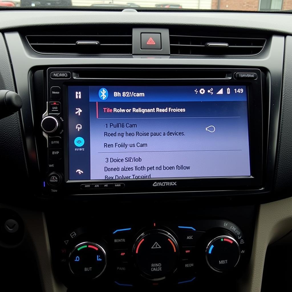 Pioneer Car Radio Bluetooth Menu