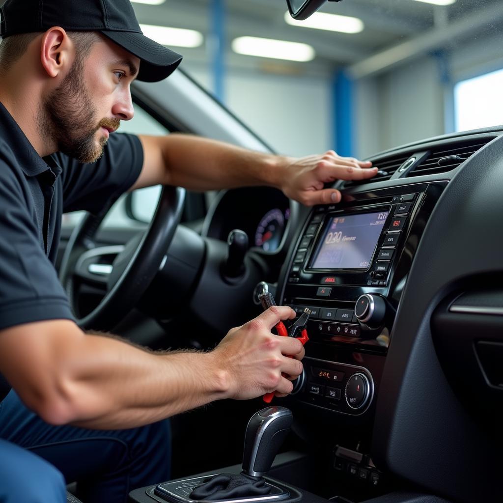 Professional Car Audio Installation: Ensuring optimal performance and integration.