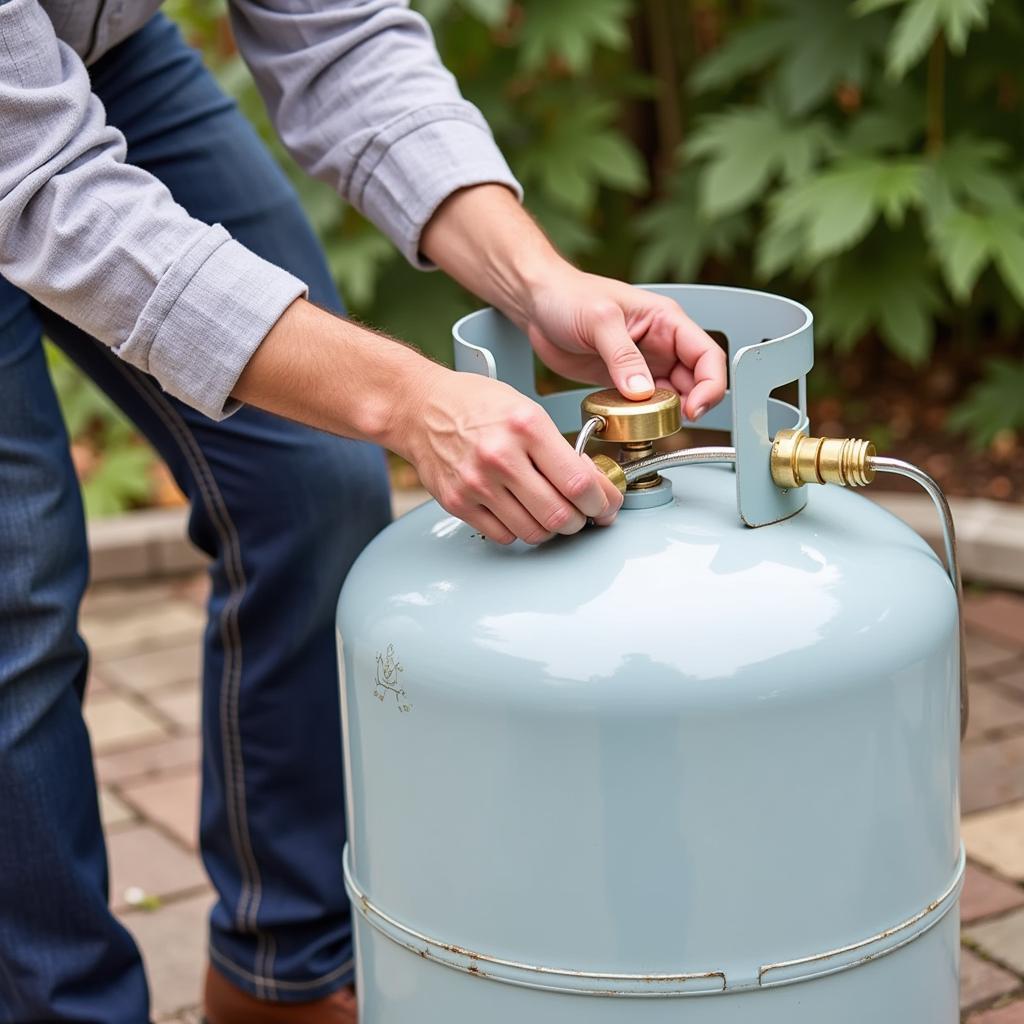 Inspecting Propane Tank Security