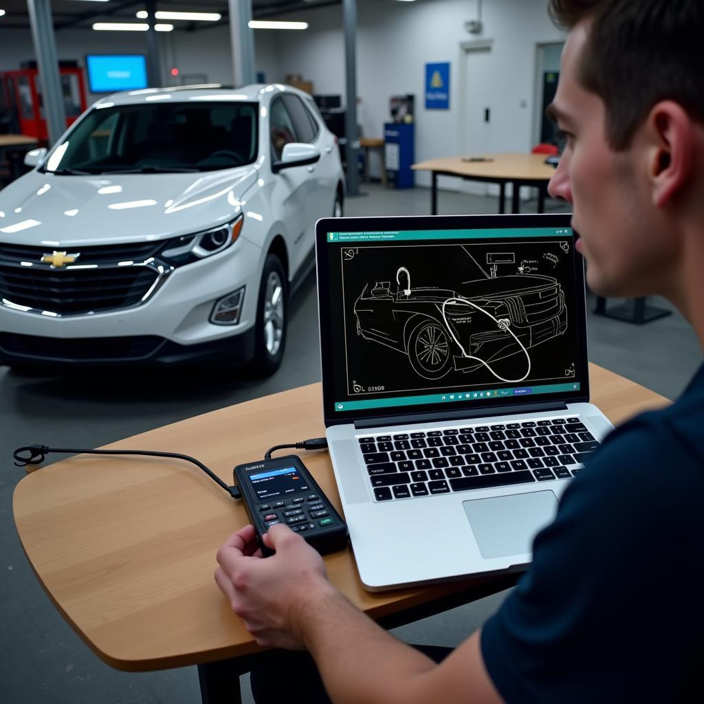 Remote diagnostics for a Chevrolet Equinox