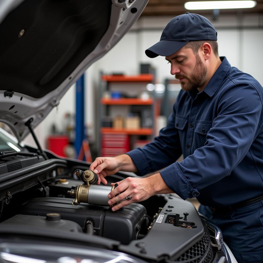 Replacing Car Starter Motor