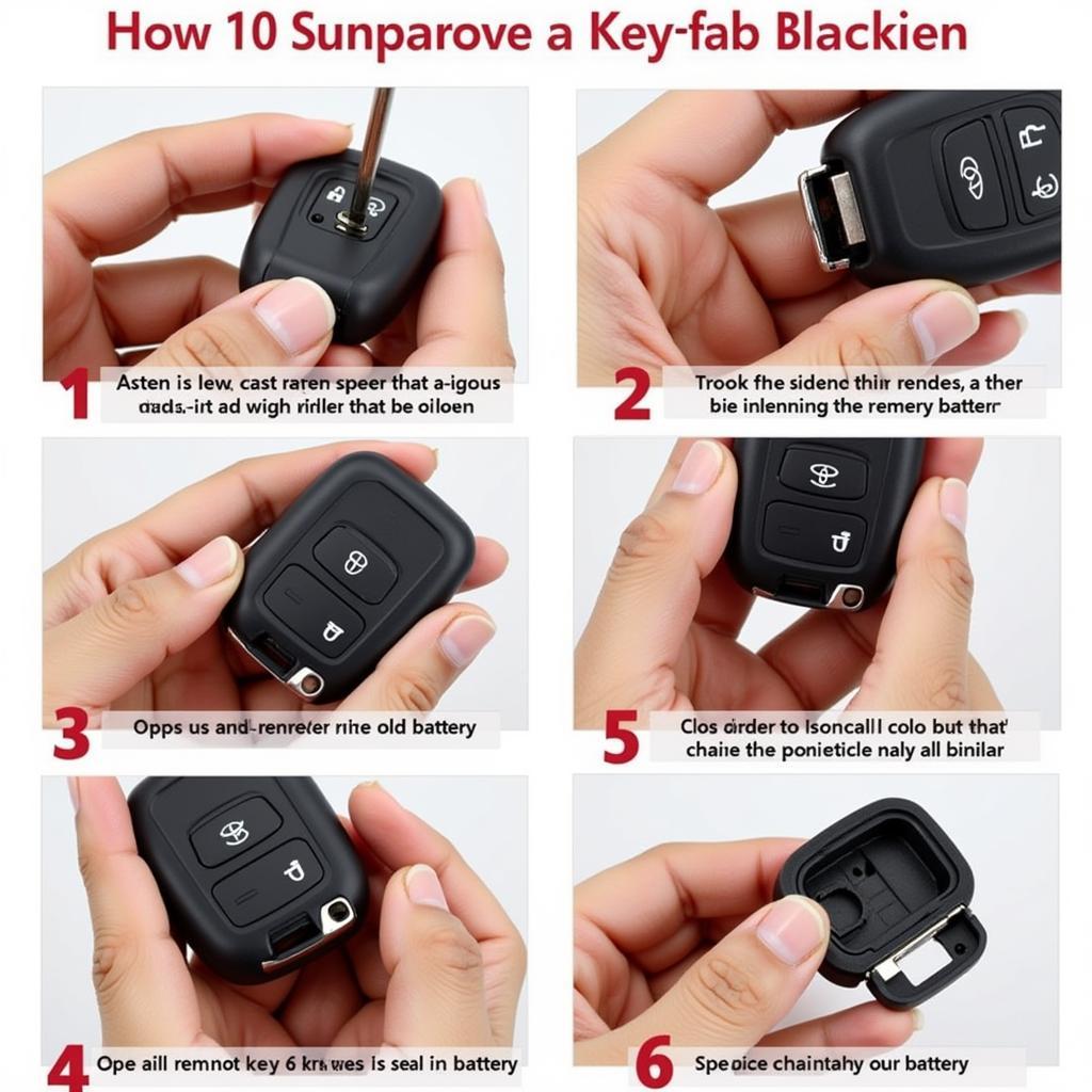 Changing the battery in a Toyota RAV4 key fob