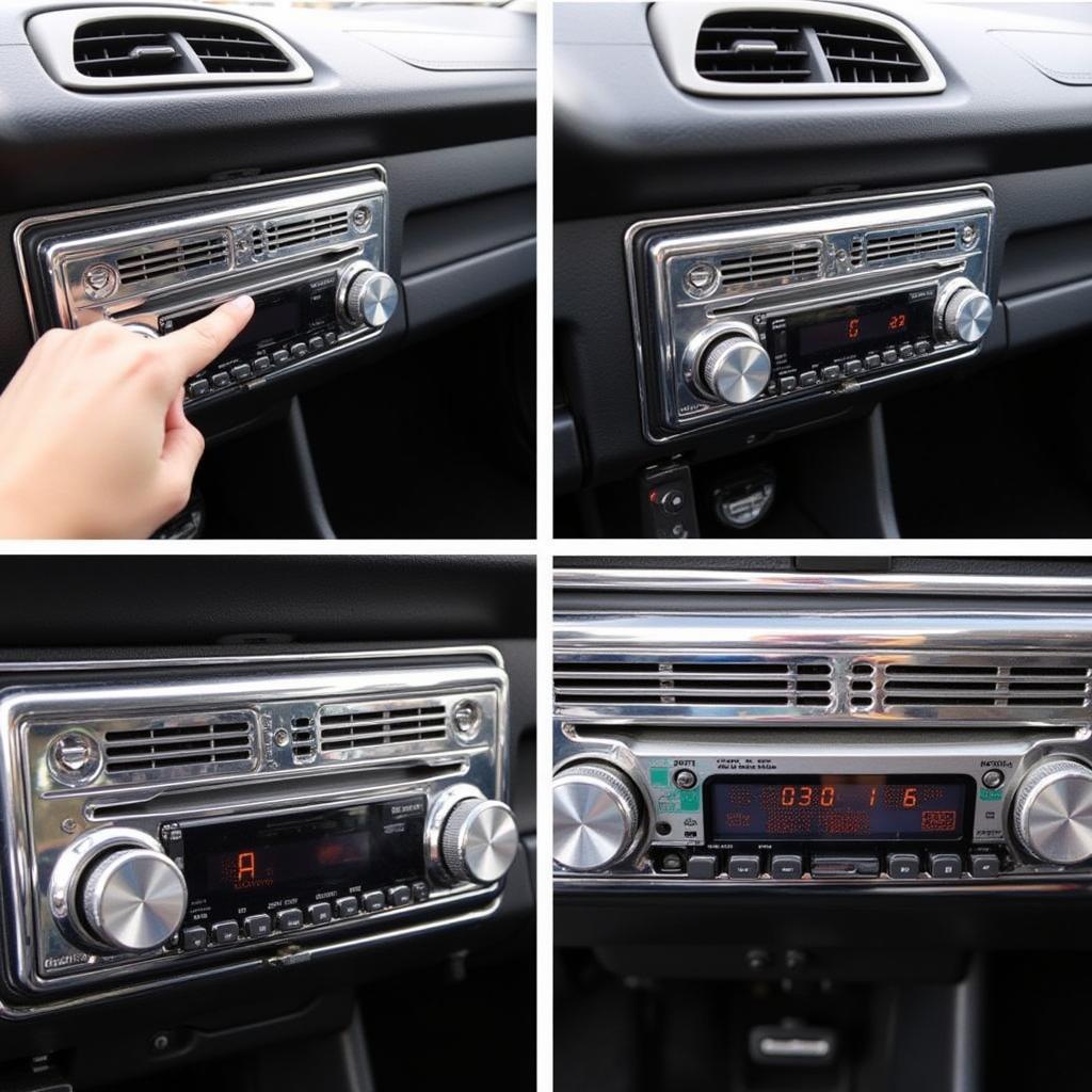 Retro-Style Bluetooth Car Radio Installation