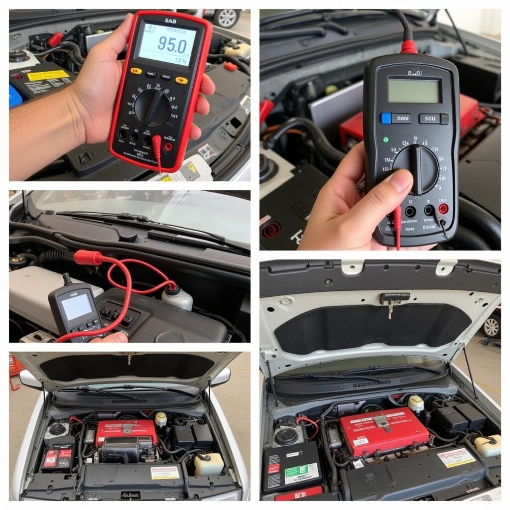 Testing for Battery Drain in a Saab 95