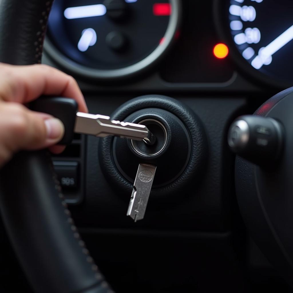 Saturn Ion Key in Ignition