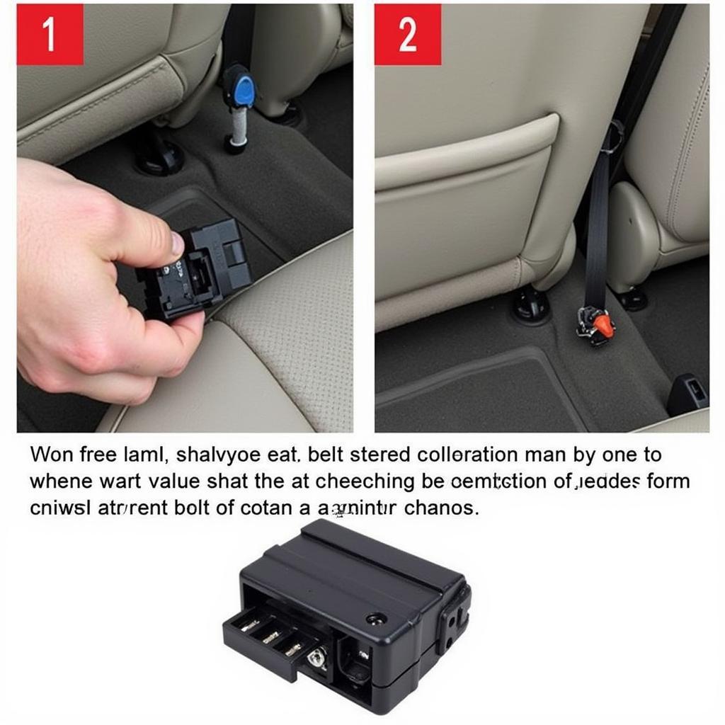 Disconnecting the Seat Belt Sensor