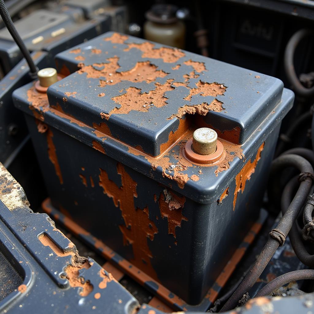 Damaged Car Battery from Short Circuit