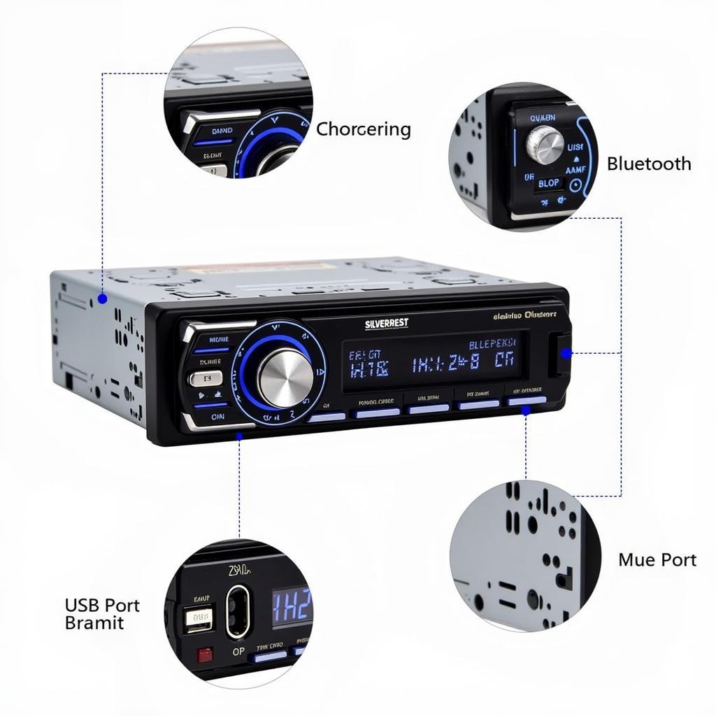 Silvercrest Car Radio Features Display