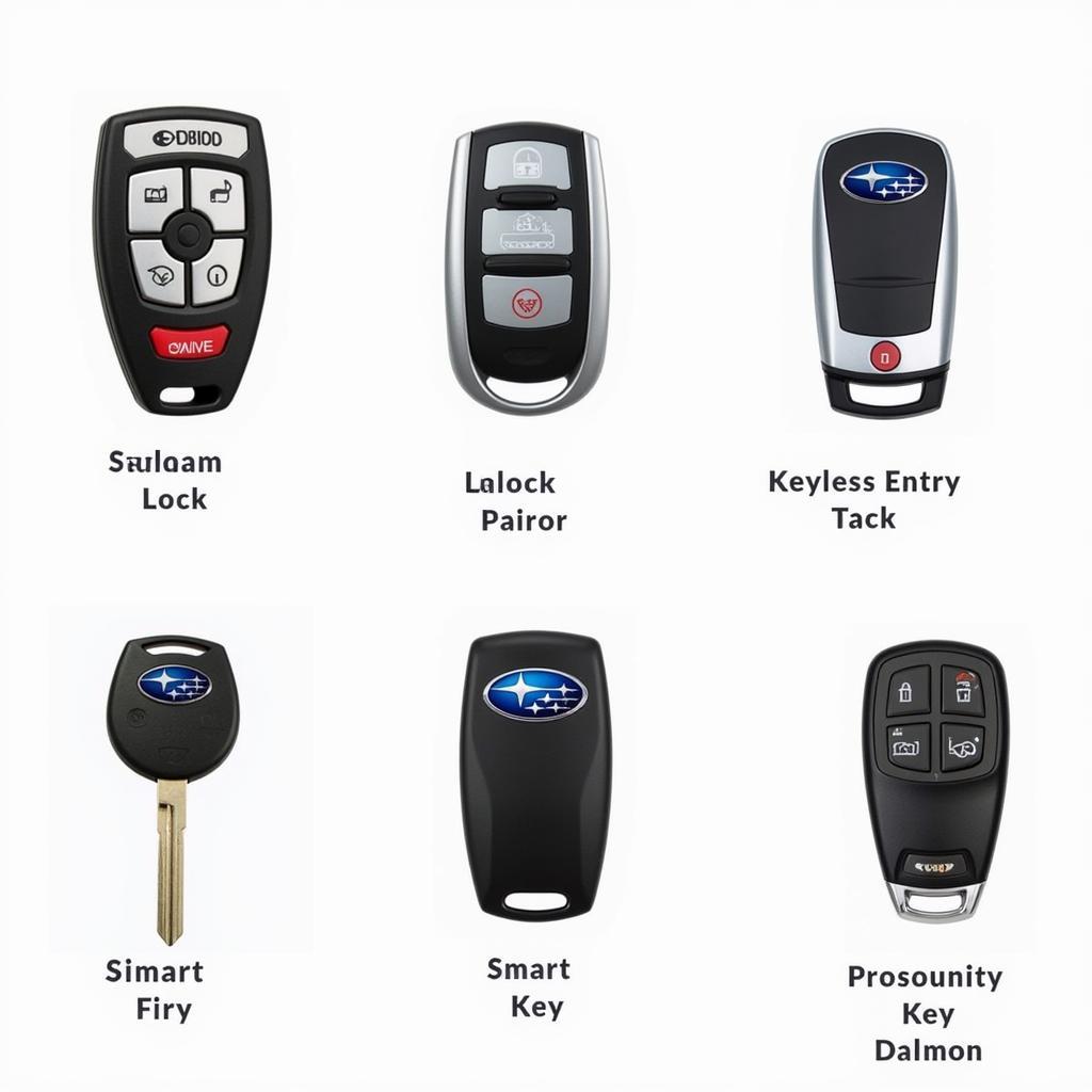 Different Types of Subaru Key Fobs