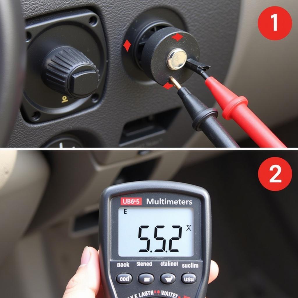 Testing Brake Warning Lamp Switch with Multimeter