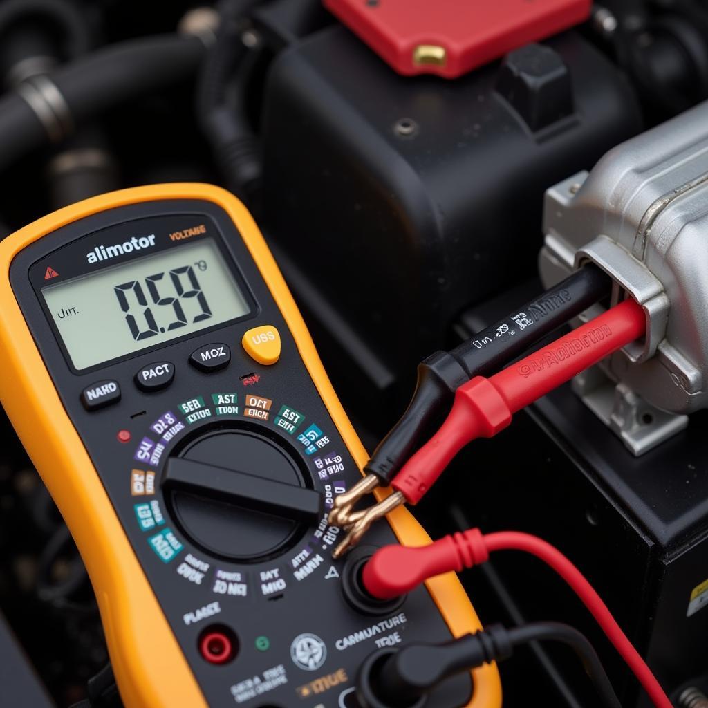 Testing Car Alternator with Multimeter