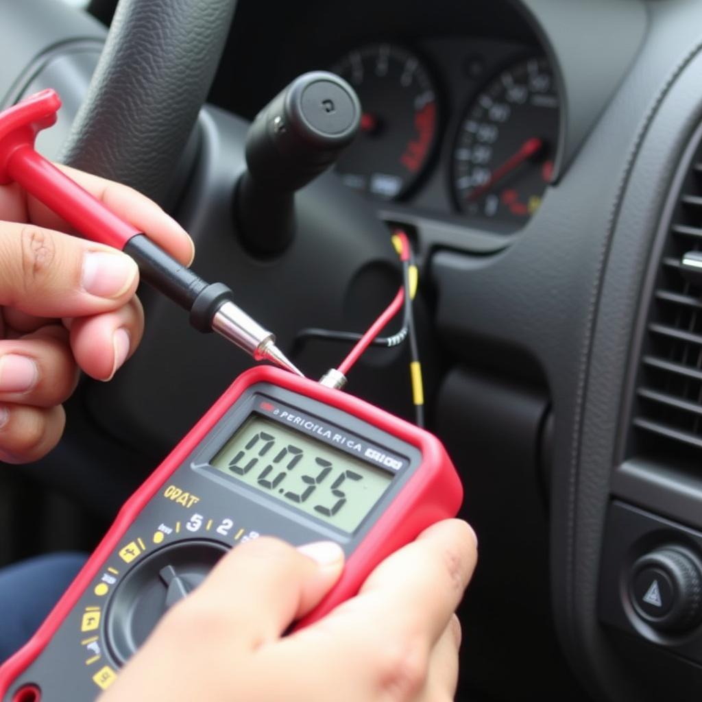 Testing Car Antenna with Multimeter