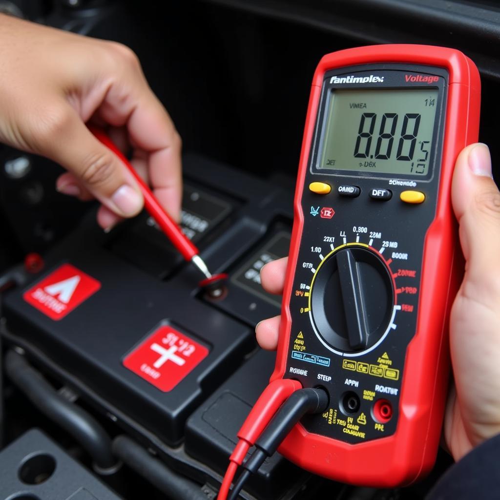 Testing Car Battery with a Multimeter