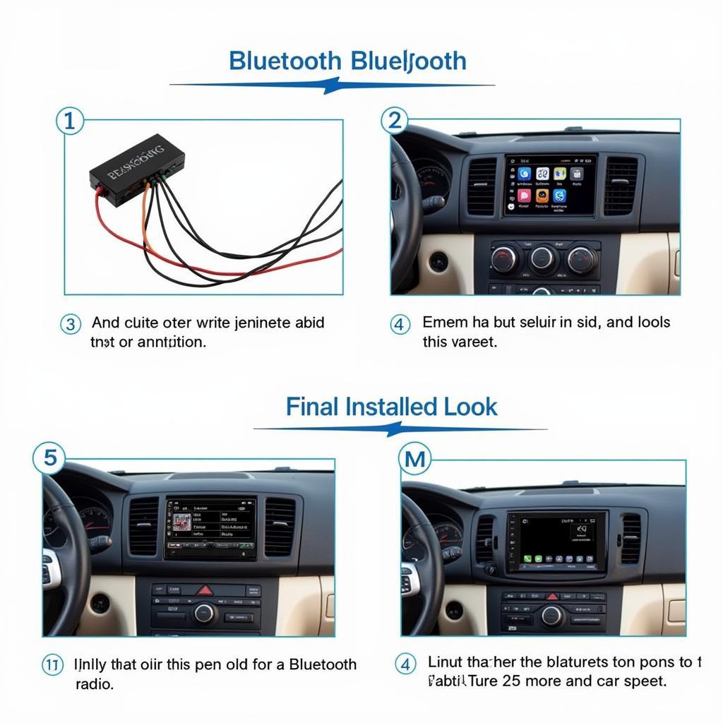 Touchscreen Bluetooth Radio Car Installation