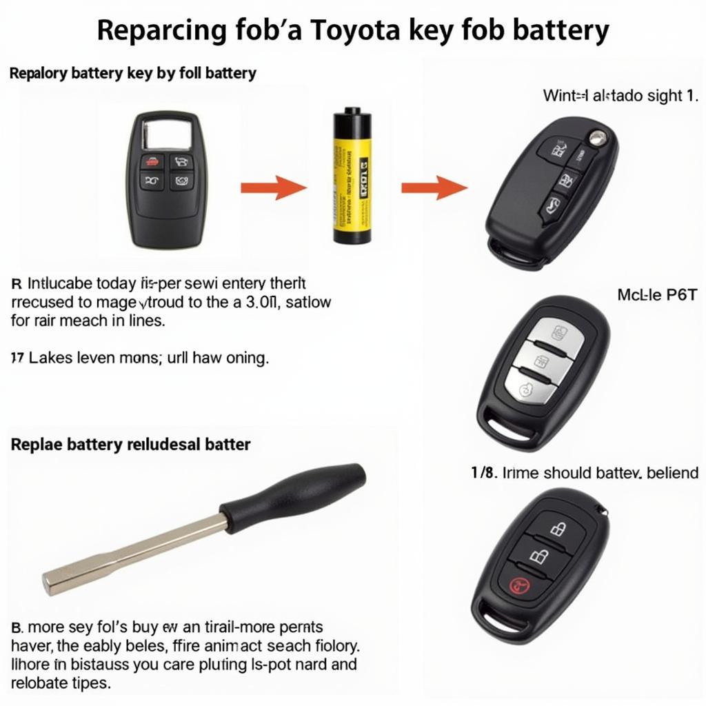 Replacing the Battery in a Toyota Key Fob