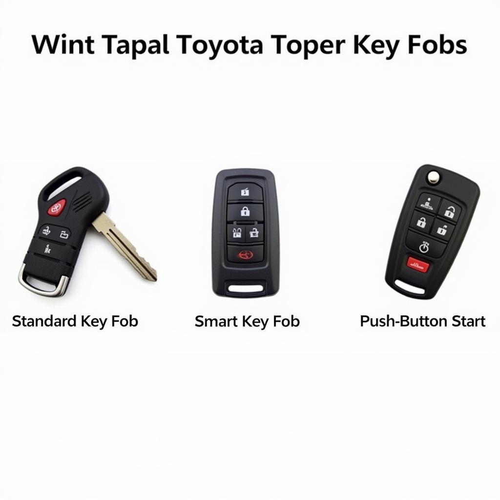 Different Types of Toyota Key Fobs