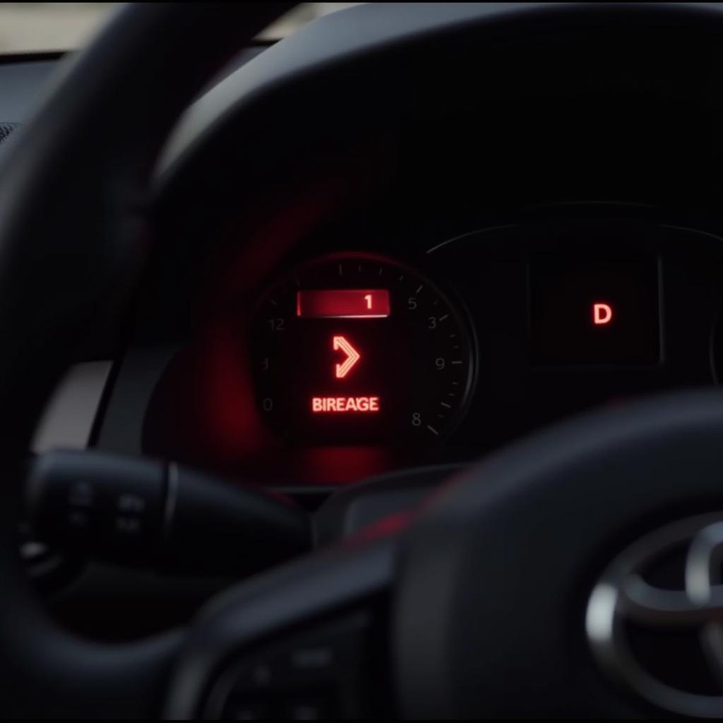 Toyota RAV4 Brake Warning Light Illuminated on Dashboard