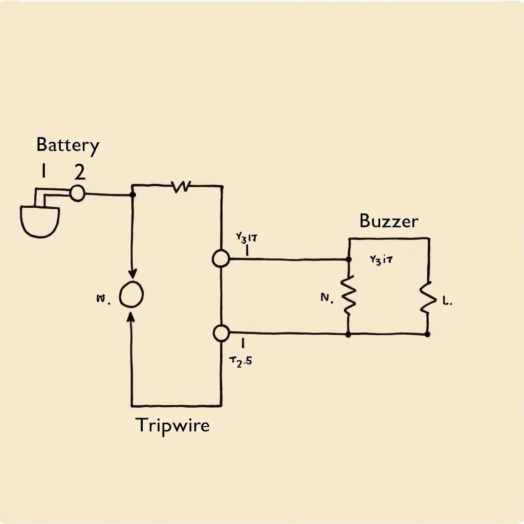 Tripwire Alarm Circuit Diagram