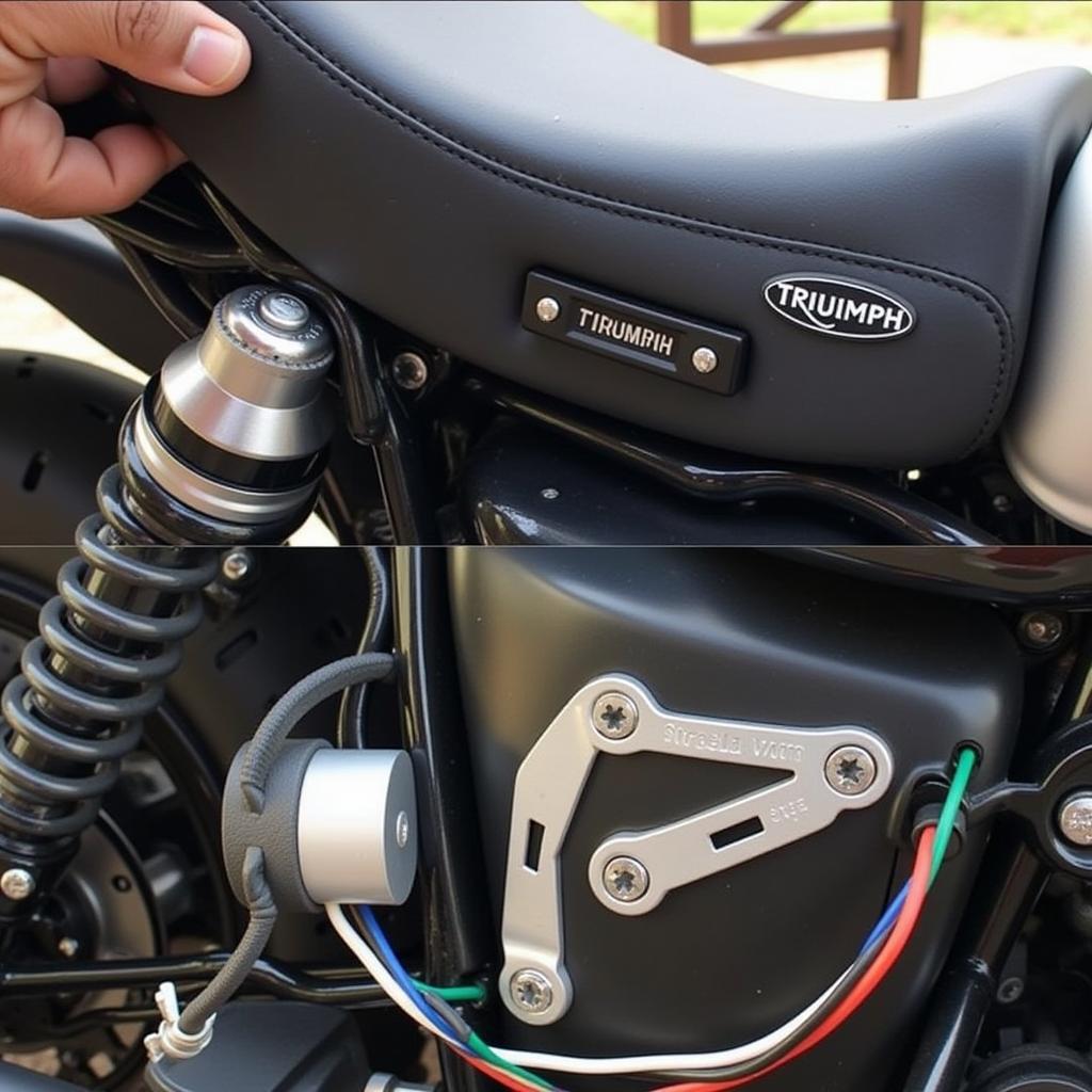 Triumph Street Twin GPS Tracker Installation