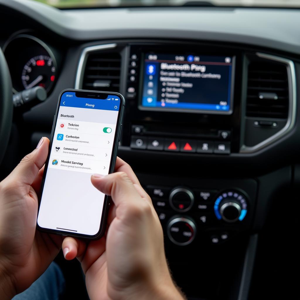 Troubleshooting car radio Bluetooth connection with smartphone