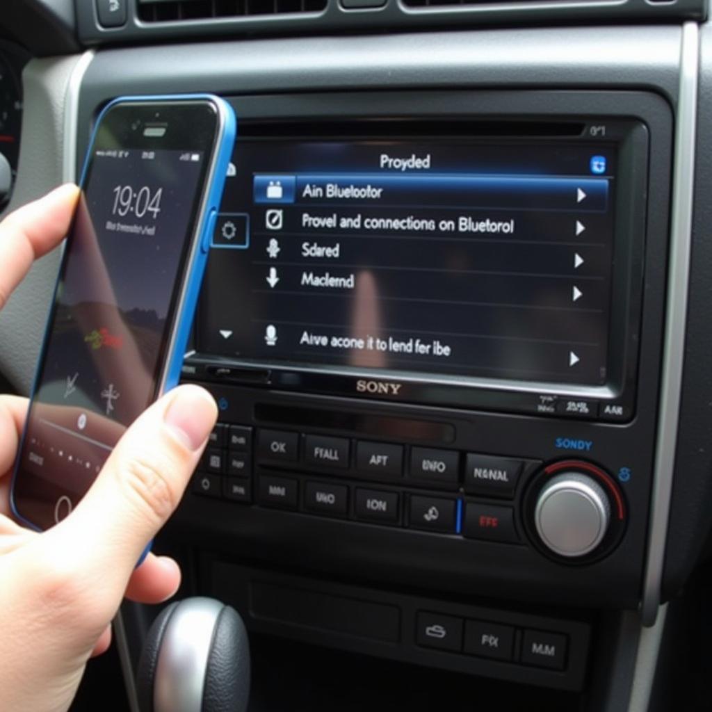 Troubleshooting Bluetooth connection issues on a Sony car radio