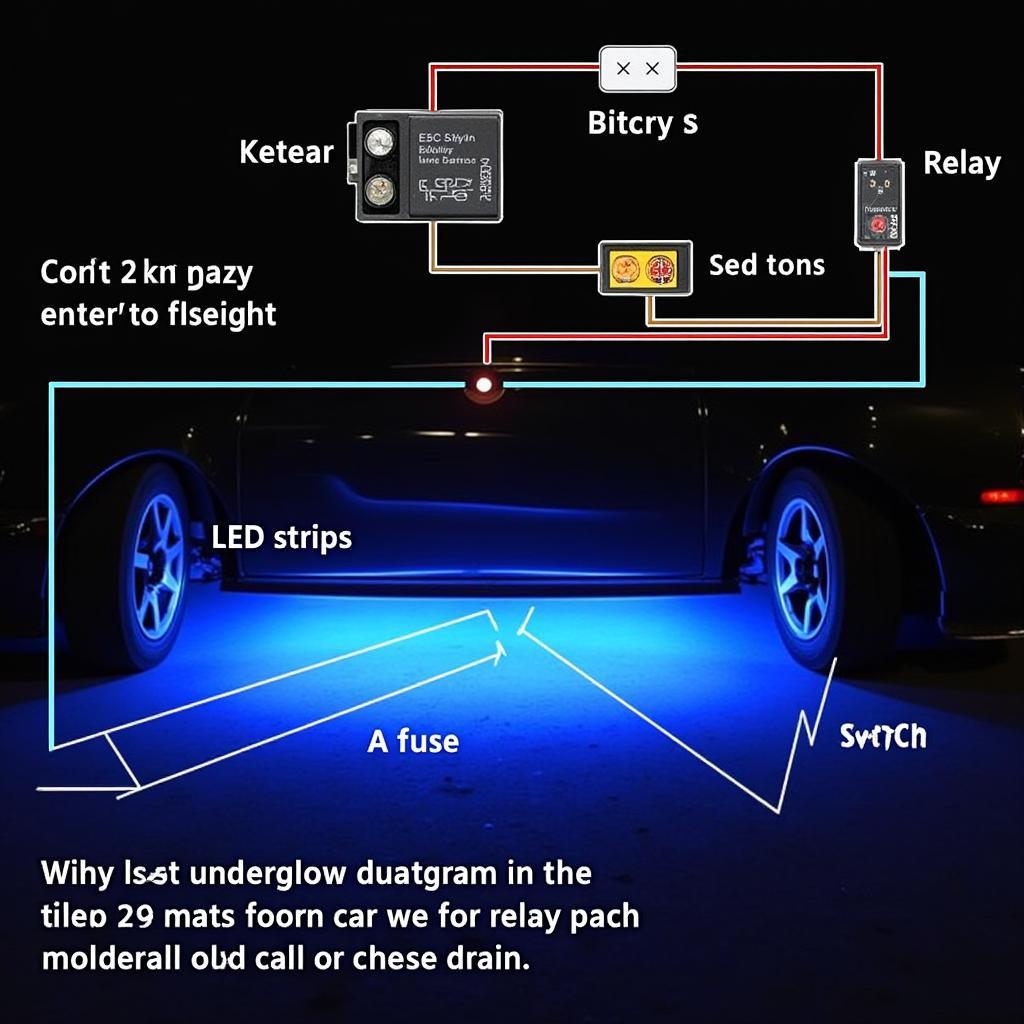 Underglow Wiring Diagram with Relay and Switch