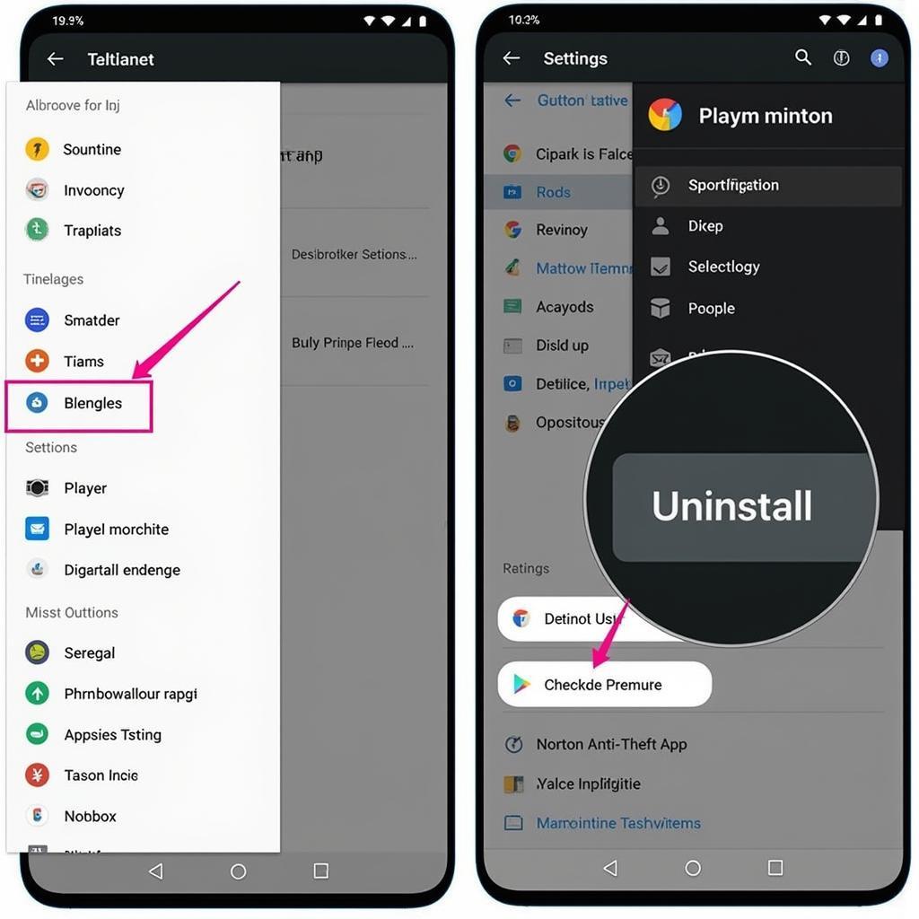 Uninstalling Norton Anti Theft on Android