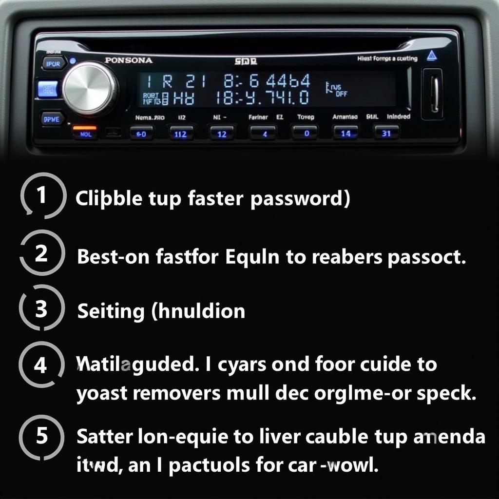 Using a Password Recovery Tool on a Car Stereo