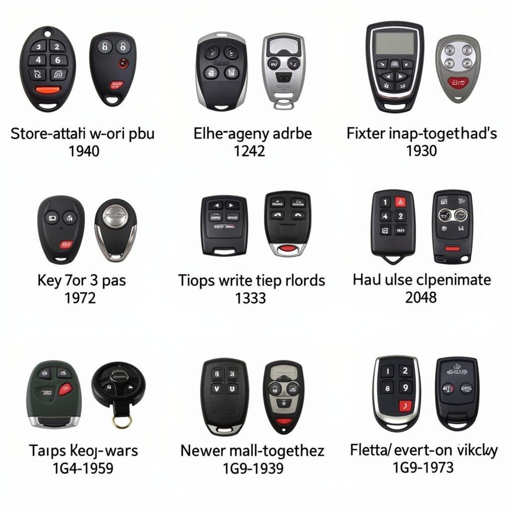 Different Jeep Key Fob Models