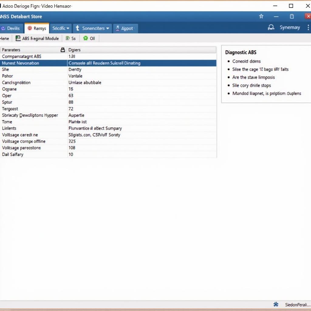 Screenshot of VCDS Software Displaying ABS Module Data on a Touareg