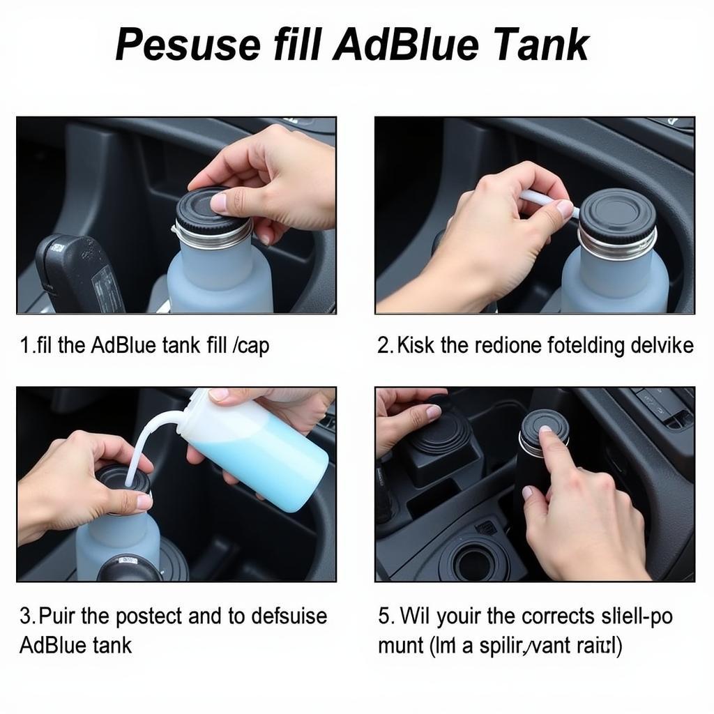 Refilling AdBlue Tank in a Volkswagen