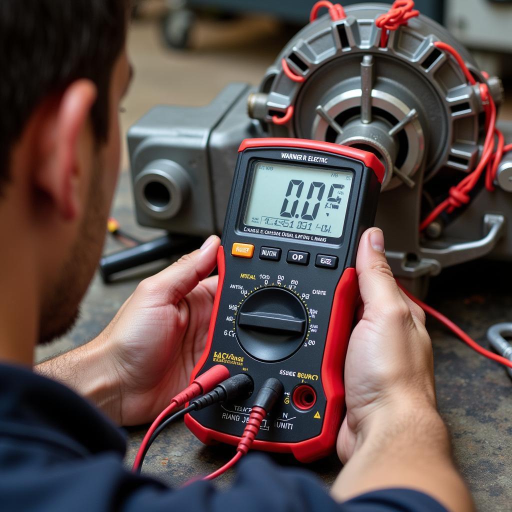 Checking the power supply to a Warner Electric 5353-631-001 clutch and brake unit