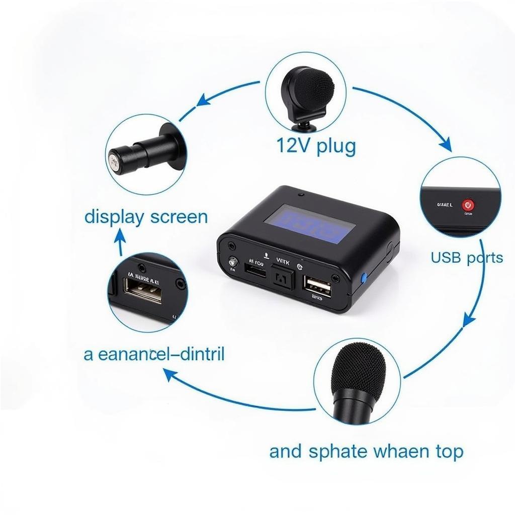 Wireless Bluetooth FM Transmitter Car Kit Features