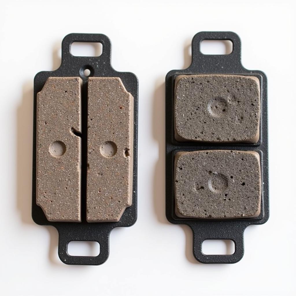 Worn Brake Pads on a BMW E39