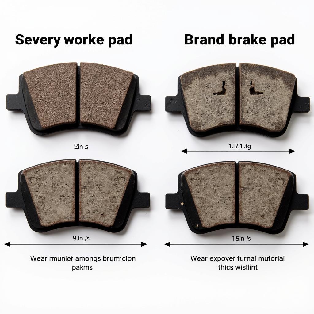 Worn Brake Pads vs. New Brake Pads