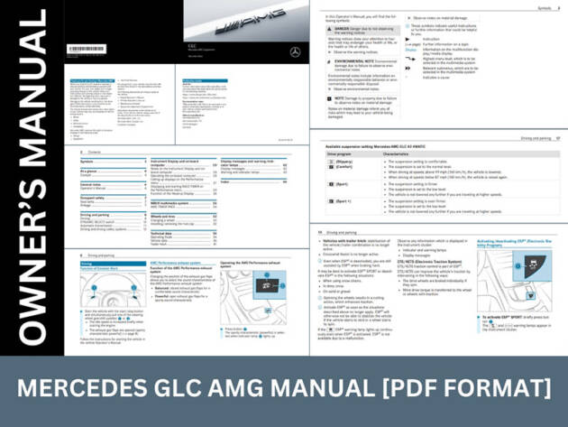 2023 Mercedes Benz GLC AMG 43 Owners Manual