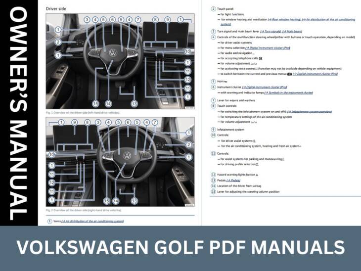 Volkswagen Golf PDF Manuals