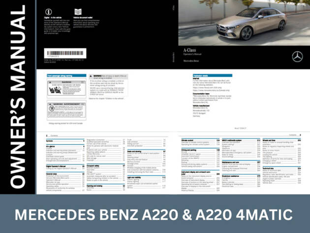 Mercedes Benz A220 Manual [2022 Edition]