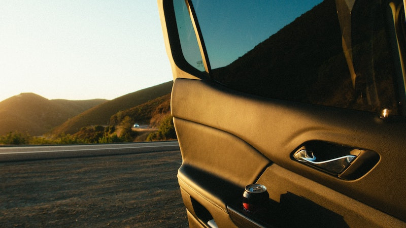 Car door damage requiring replacement assessment