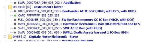 Return to E-Sys to locate the ECU requiring coding with CAFD