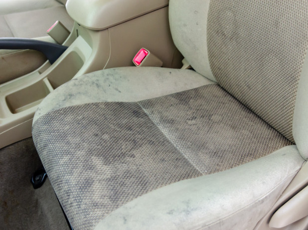 Stained on Car Leather Seats