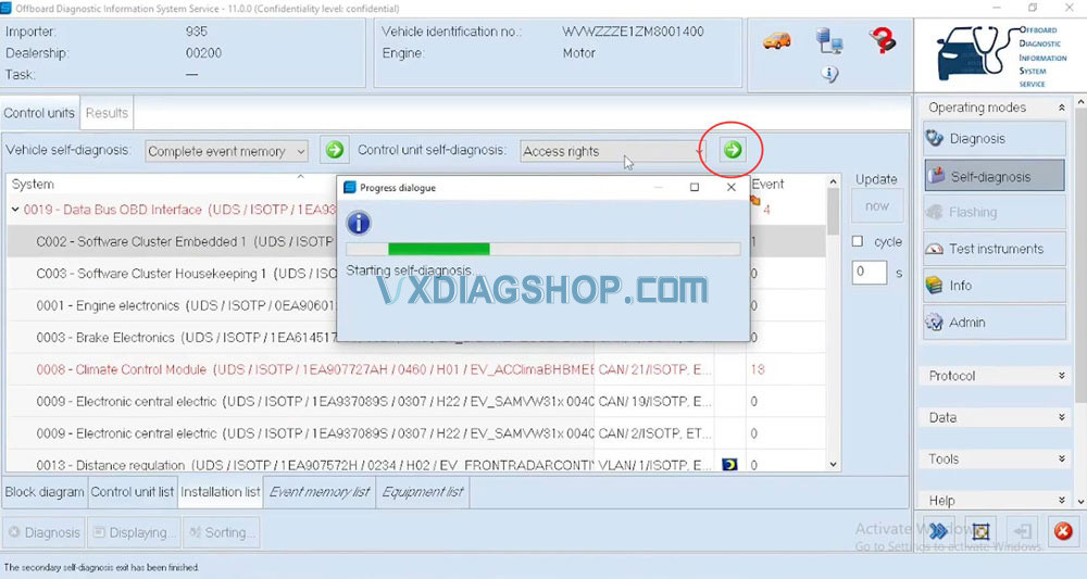 Identifying SFD Protection in ODIS