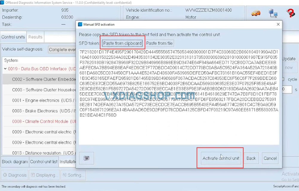 Pasting SFD Calculation Code into ODIS Software